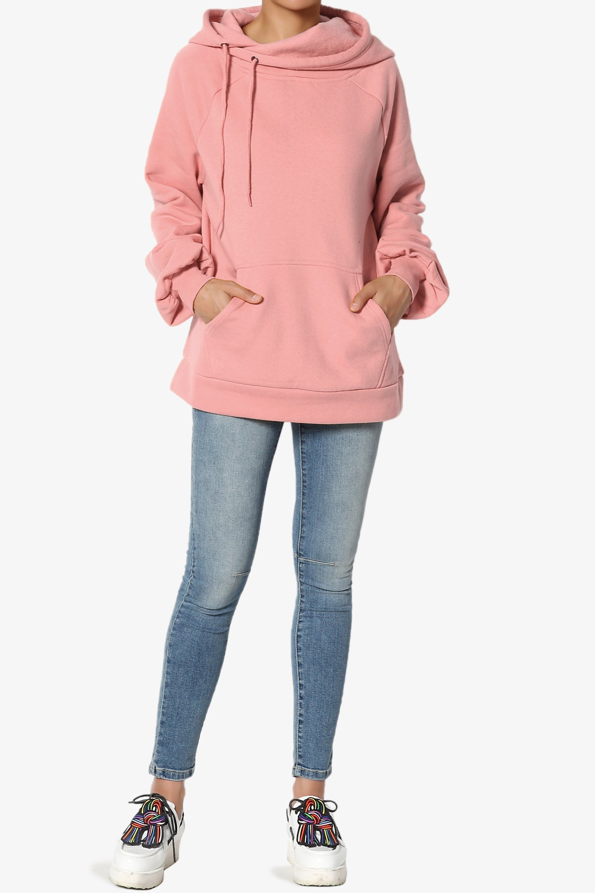 Accie Side Drawstring Hooded Sweatshirts