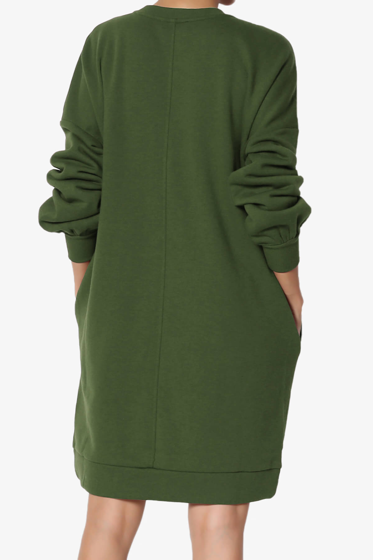 Load image into Gallery viewer, Accie Crew Neck Tunic Sweatshirt ARMY GREEN_2
