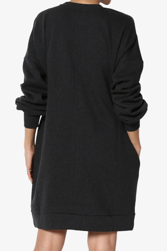 Load image into Gallery viewer, Accie Crew Neck Tunic Sweatshirt CHARCOAL_2
