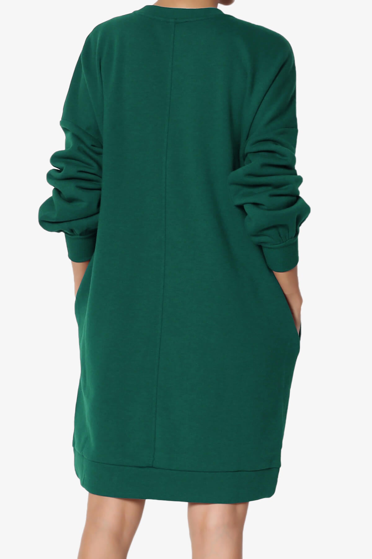 Accie Crew Neck Tunic Sweatshirt DARK GREEN_2