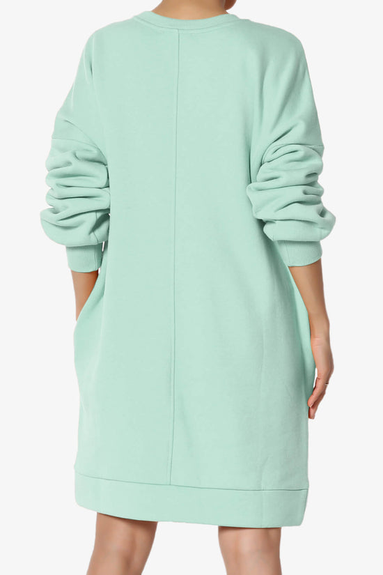 Load image into Gallery viewer, Accie Crew Neck Tunic Sweatshirt LIGHT GREEN_2
