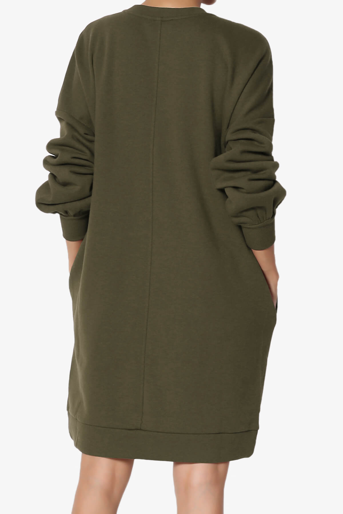 Load image into Gallery viewer, Accie Crew Neck Tunic Sweatshirt OLIVE_2
