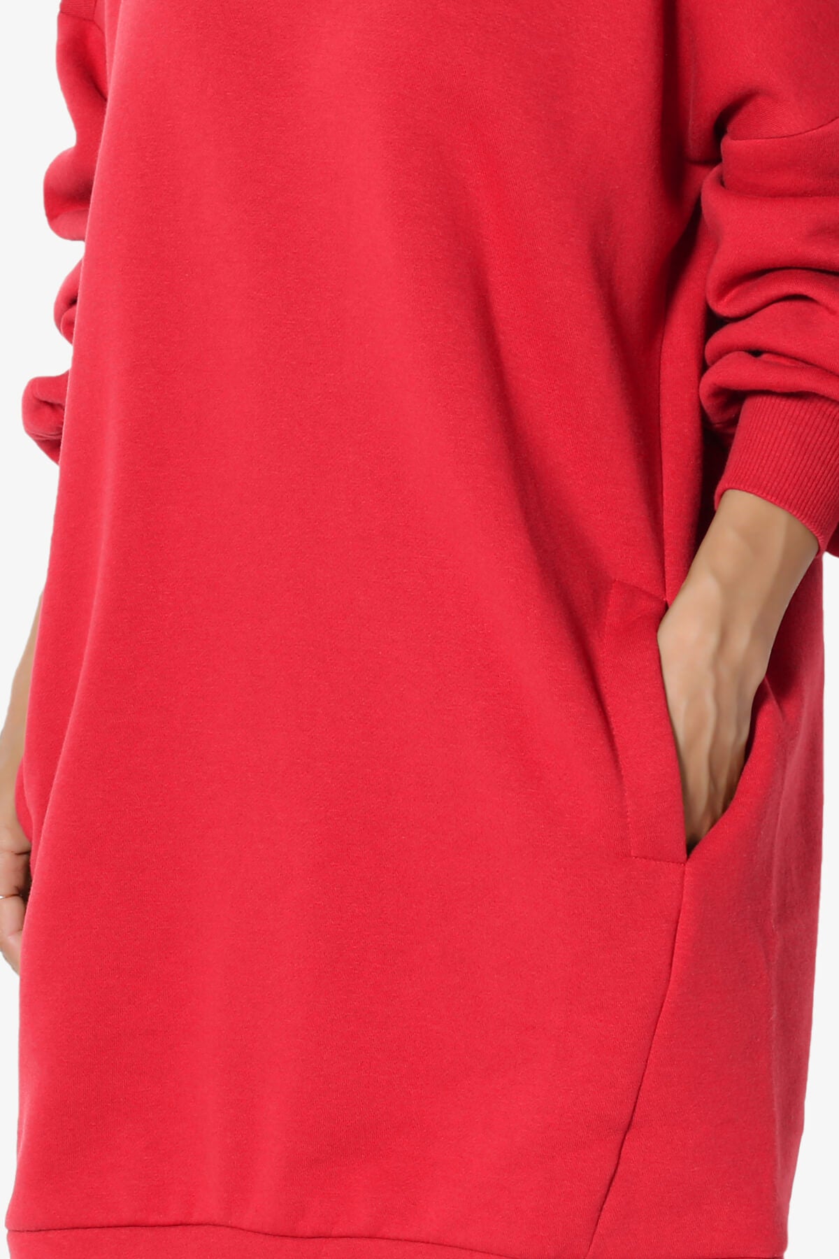 Load image into Gallery viewer, Accie Crew Neck Tunic Sweatshirt RED_5
