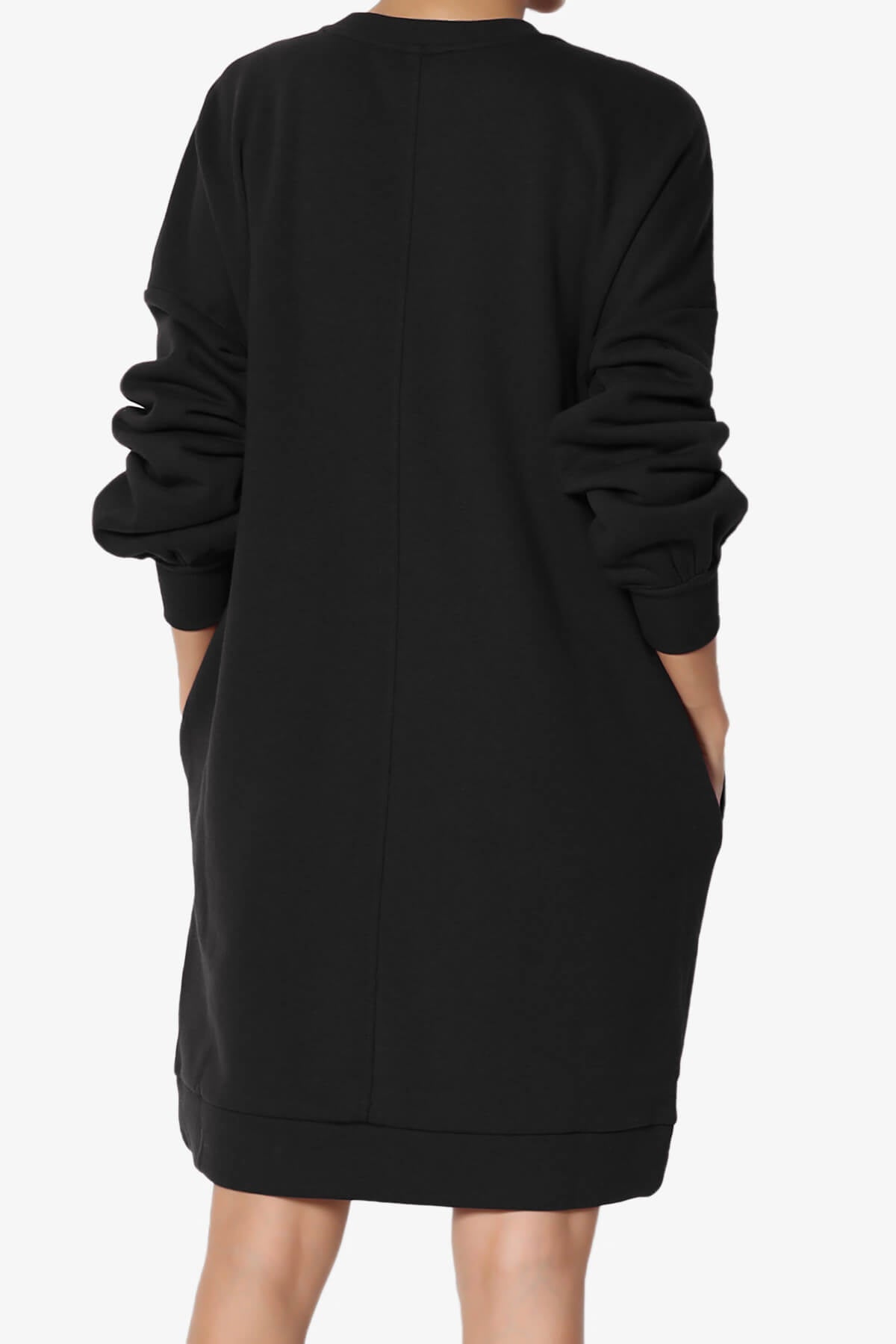 Load image into Gallery viewer, Accie V-Neck Tunic Sweatshirt BLACK_2
