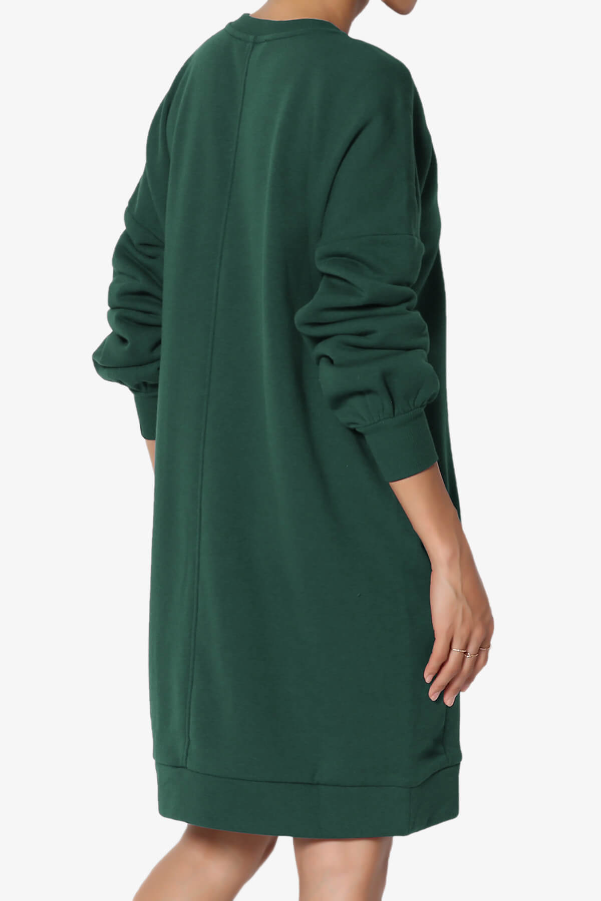 Load image into Gallery viewer, Accie V-Neck Tunic Sweatshirt HUNTER GREEN_4
