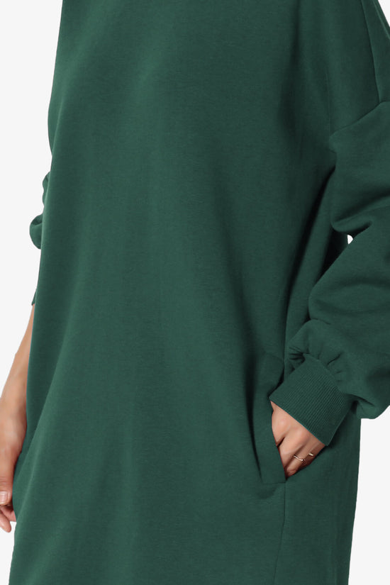 Accie V-Neck Tunic Sweatshirt HUNTER GREEN_5