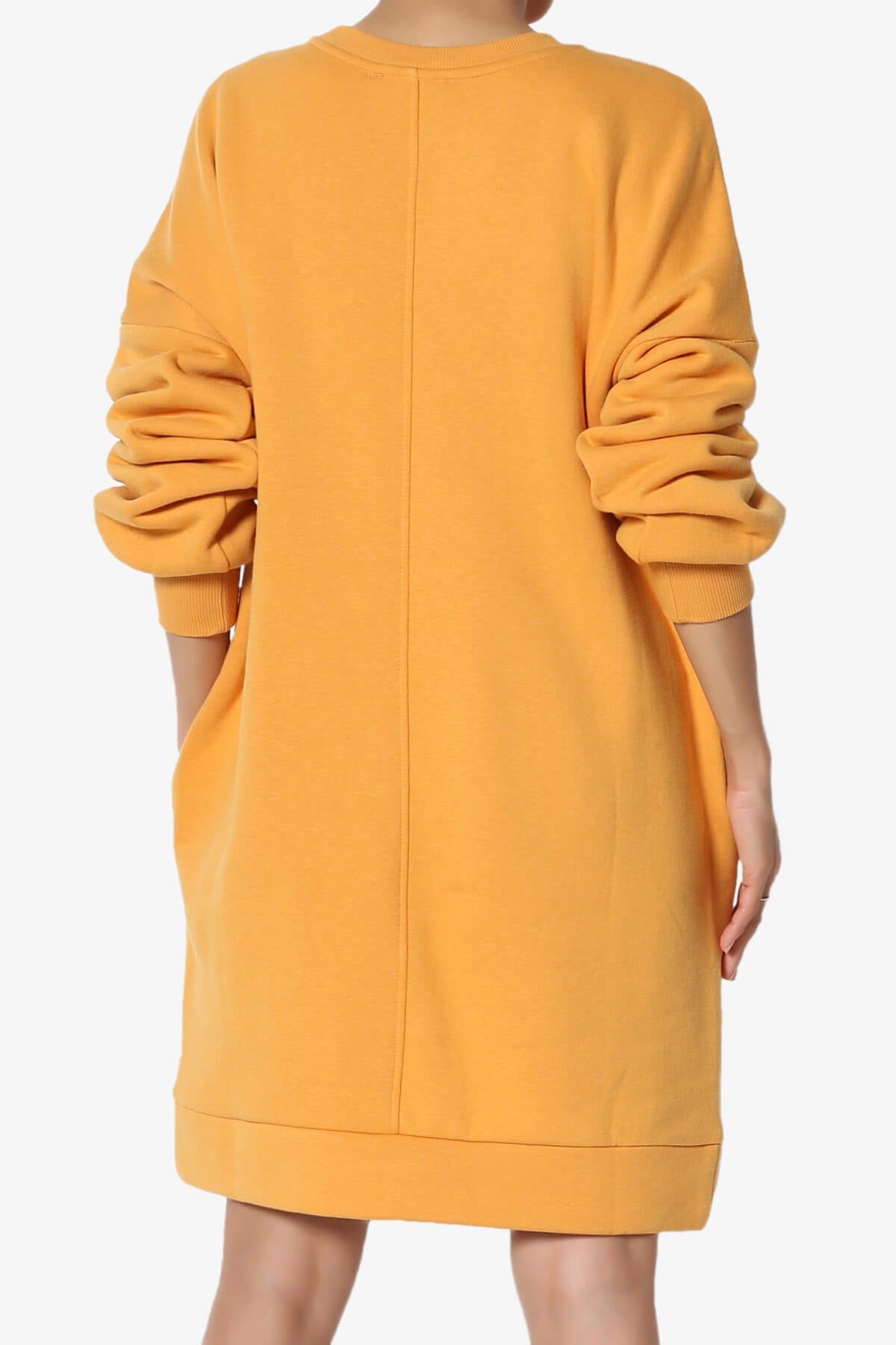 Load image into Gallery viewer, Accie V-Neck Tunic Sweatshirt MUSTARD_2
