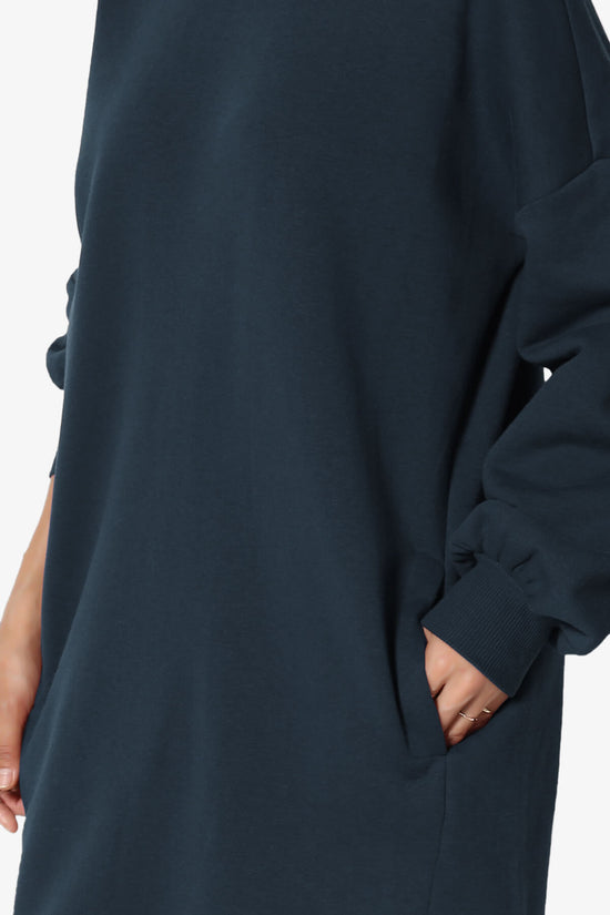 Load image into Gallery viewer, Accie V-Neck Tunic Sweatshirt NAVY_5
