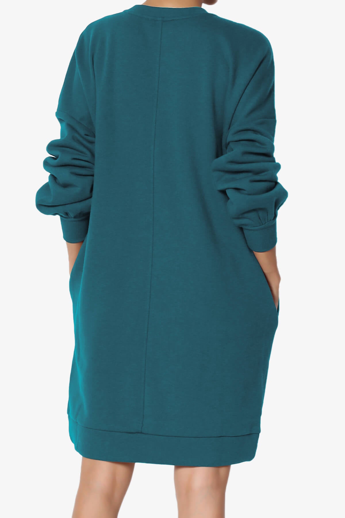 Load image into Gallery viewer, Accie V-Neck Tunic Sweatshirt TEAL_2
