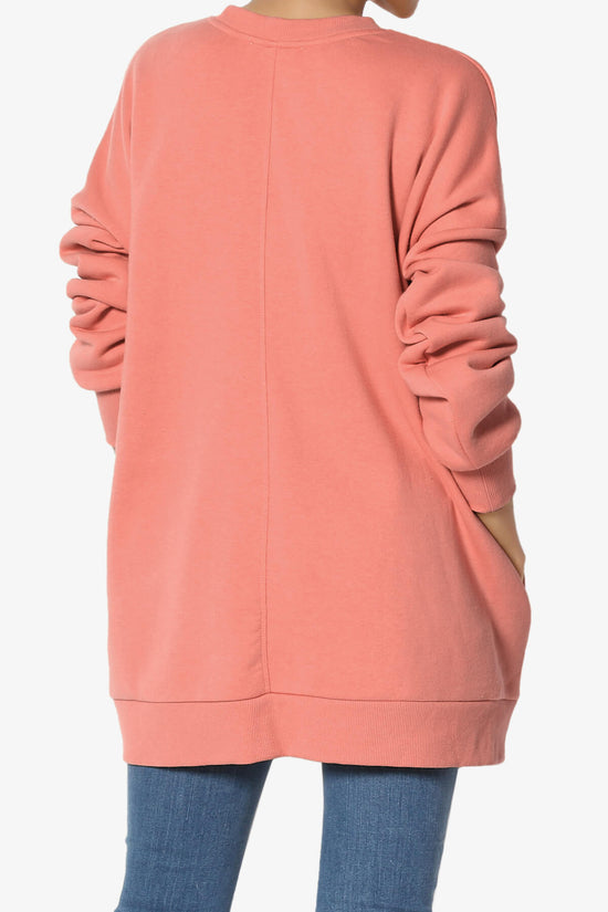 Load image into Gallery viewer, Accie Crew Neck Pullover Sweatshirts ASH ROSE_2

