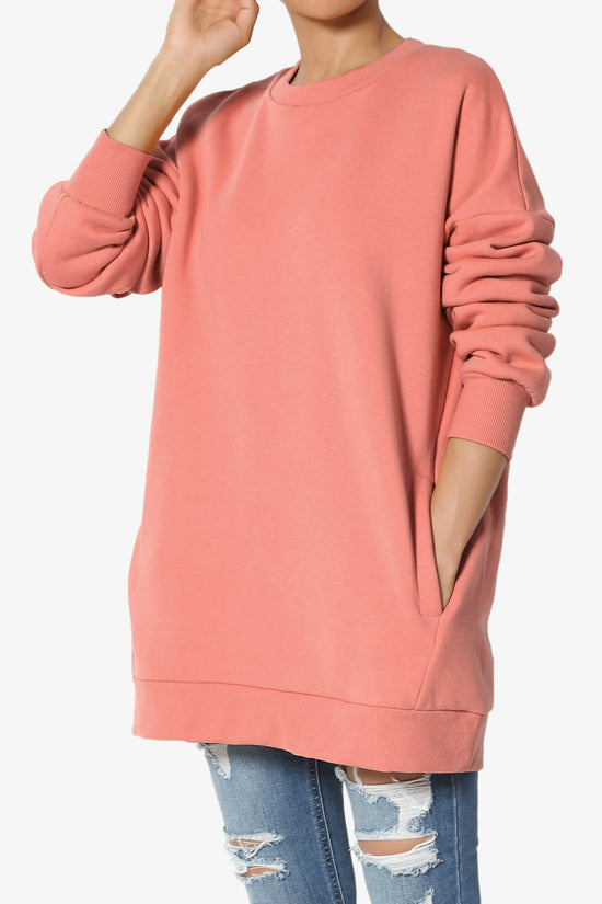 Load image into Gallery viewer, Accie Crew Neck Pullover Sweatshirts ASH ROSE_3
