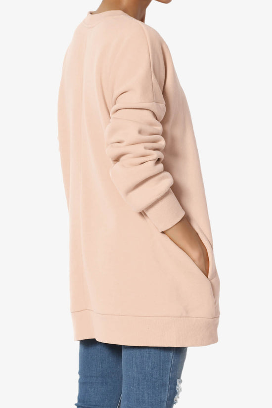 Load image into Gallery viewer, Accie Crew Neck Pullover Sweatshirts DUSTY BLUSH_4
