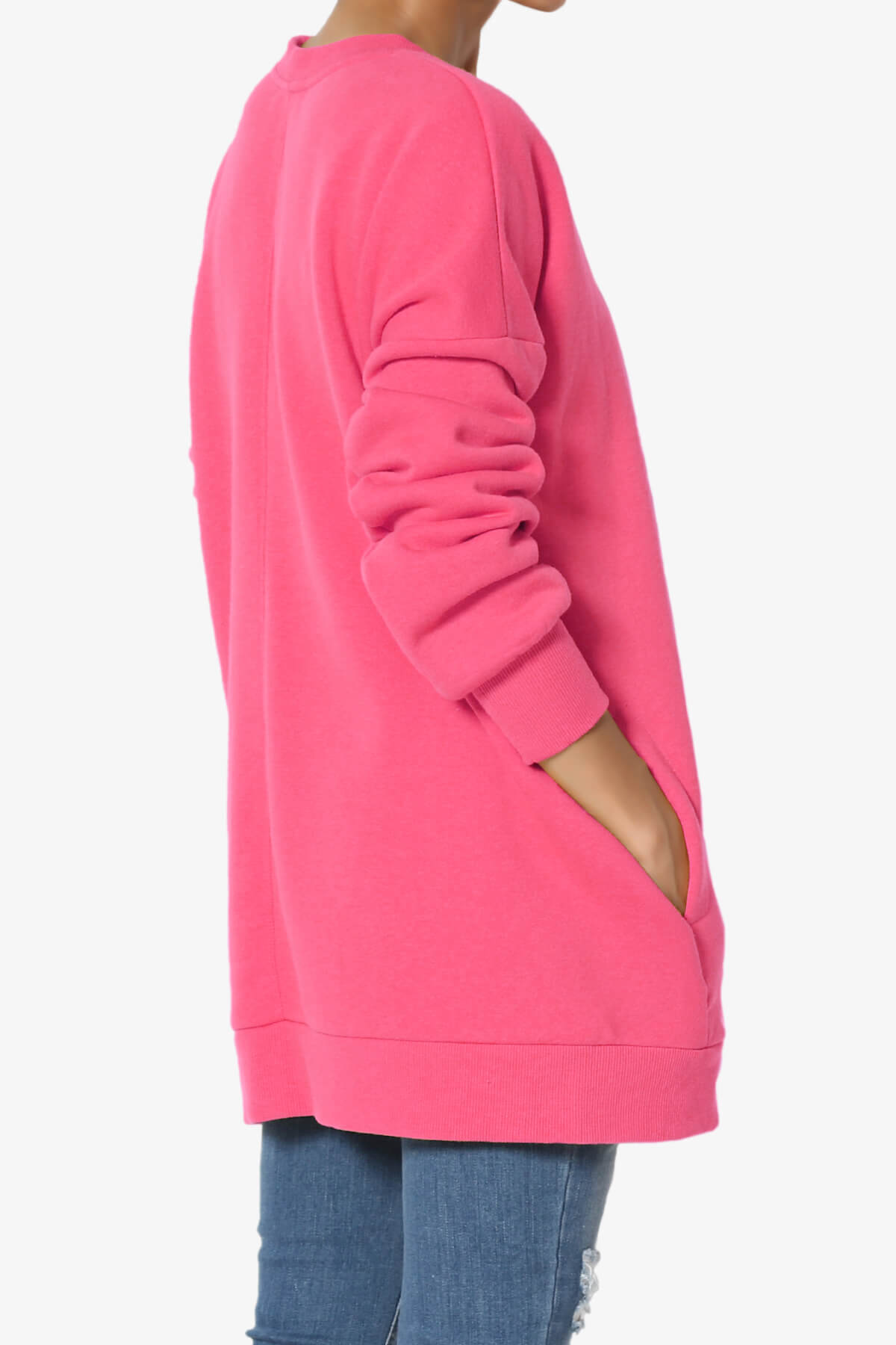 Load image into Gallery viewer, Accie Crew Neck Pullover Sweatshirts FUCHSIA_4
