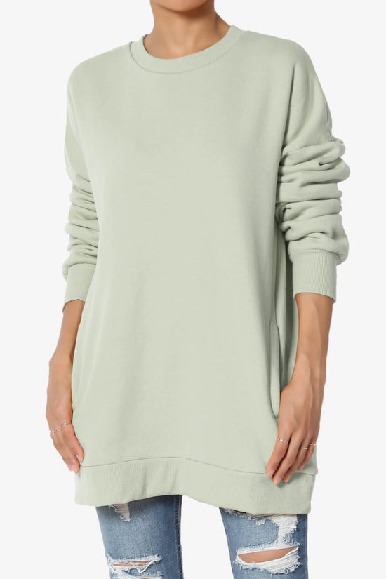 Load image into Gallery viewer, Accie Crew Neck Pullover Sweatshirts LIGHT SAGE_1
