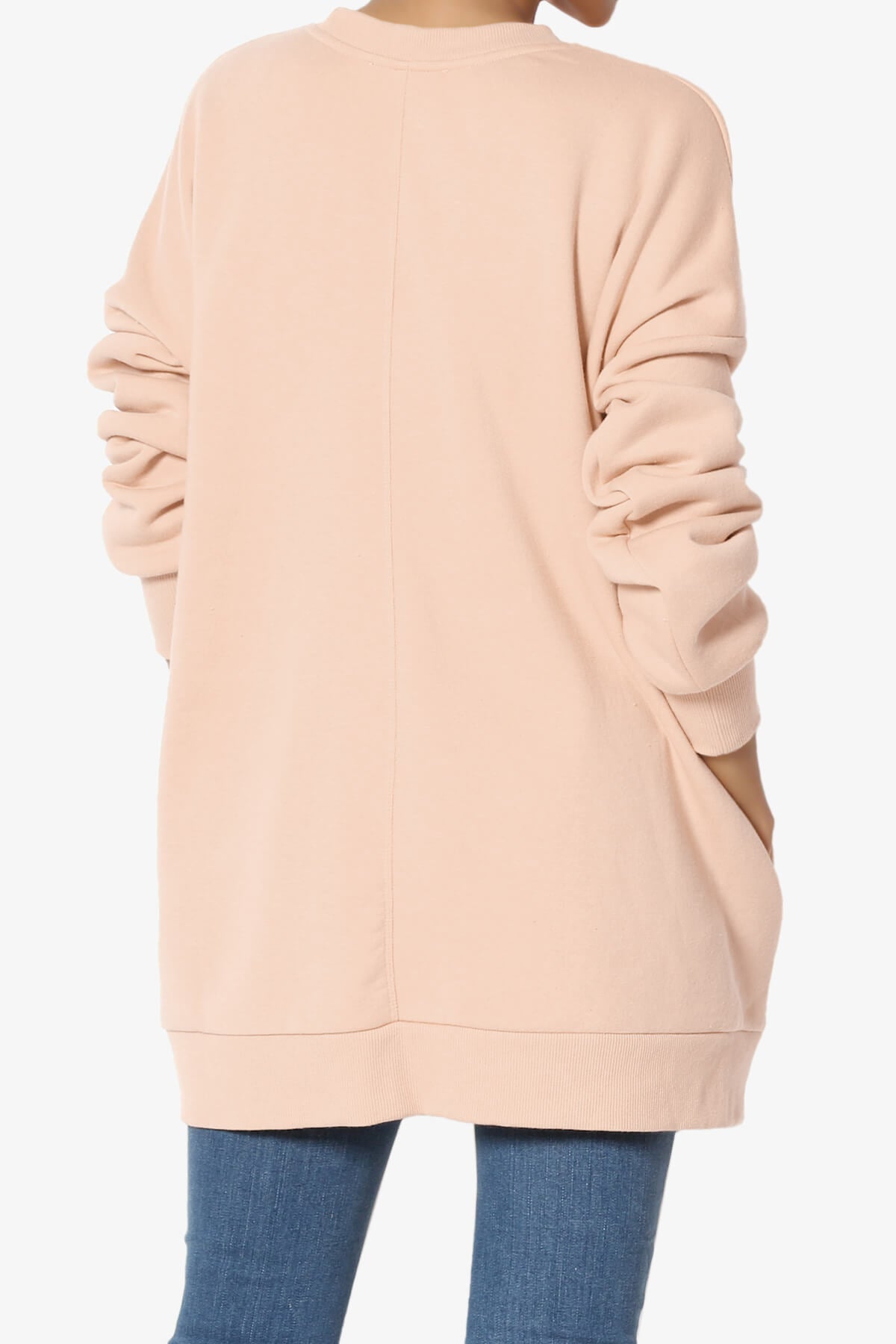 Load image into Gallery viewer, Accie Crew Neck Pullover Sweatshirts LT PEACH_2
