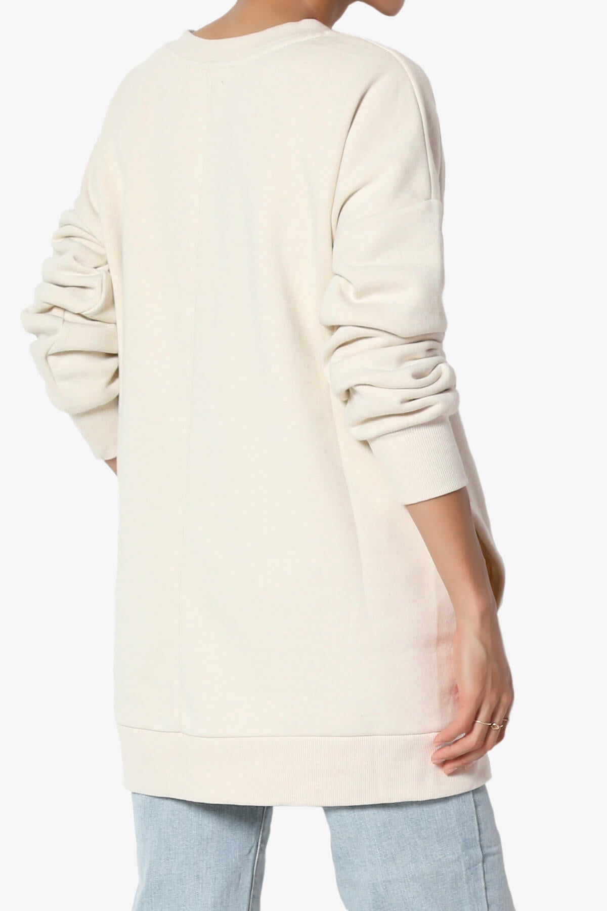 Load image into Gallery viewer, Accie V-Neck Pullover Sweatshirts CREAM_4
