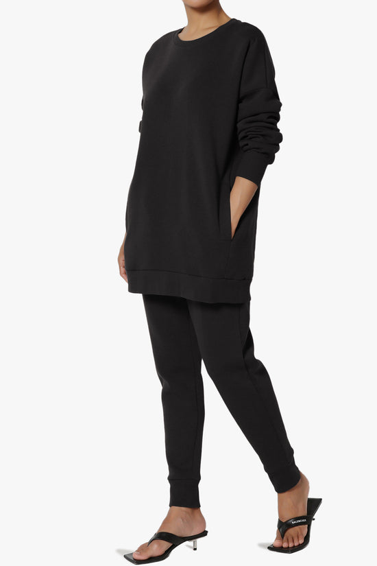 Load image into Gallery viewer, Accie Fleece Pullover &amp;amp; Jogger Set BLACK_3
