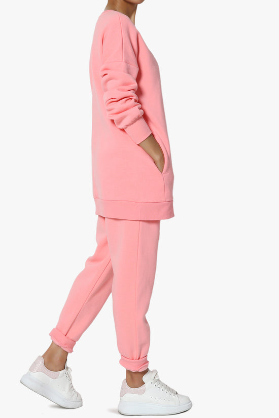 Load image into Gallery viewer, Accie Fleece Pullover &amp;amp; Jogger Set BRIGHT PINK_4
