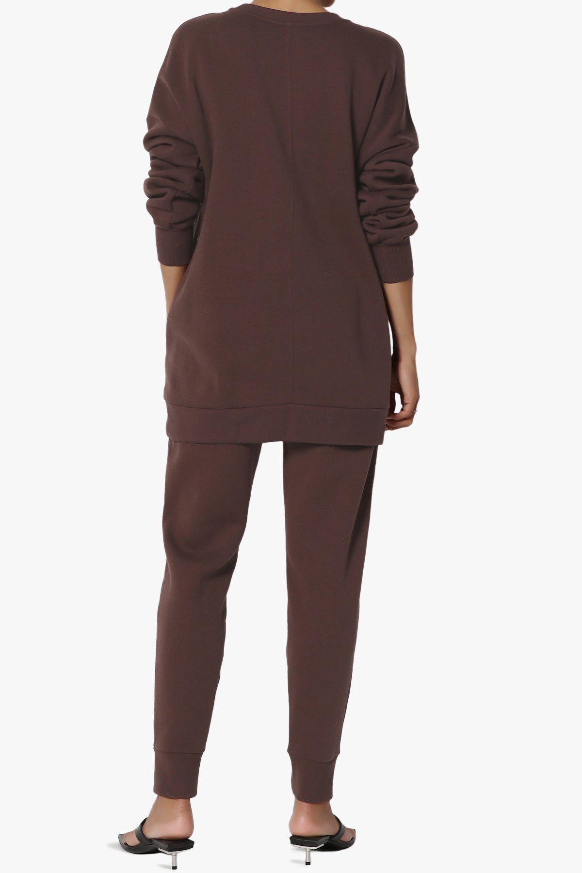Load image into Gallery viewer, Accie Fleece Pullover &amp;amp; Jogger Set BROWN_2

