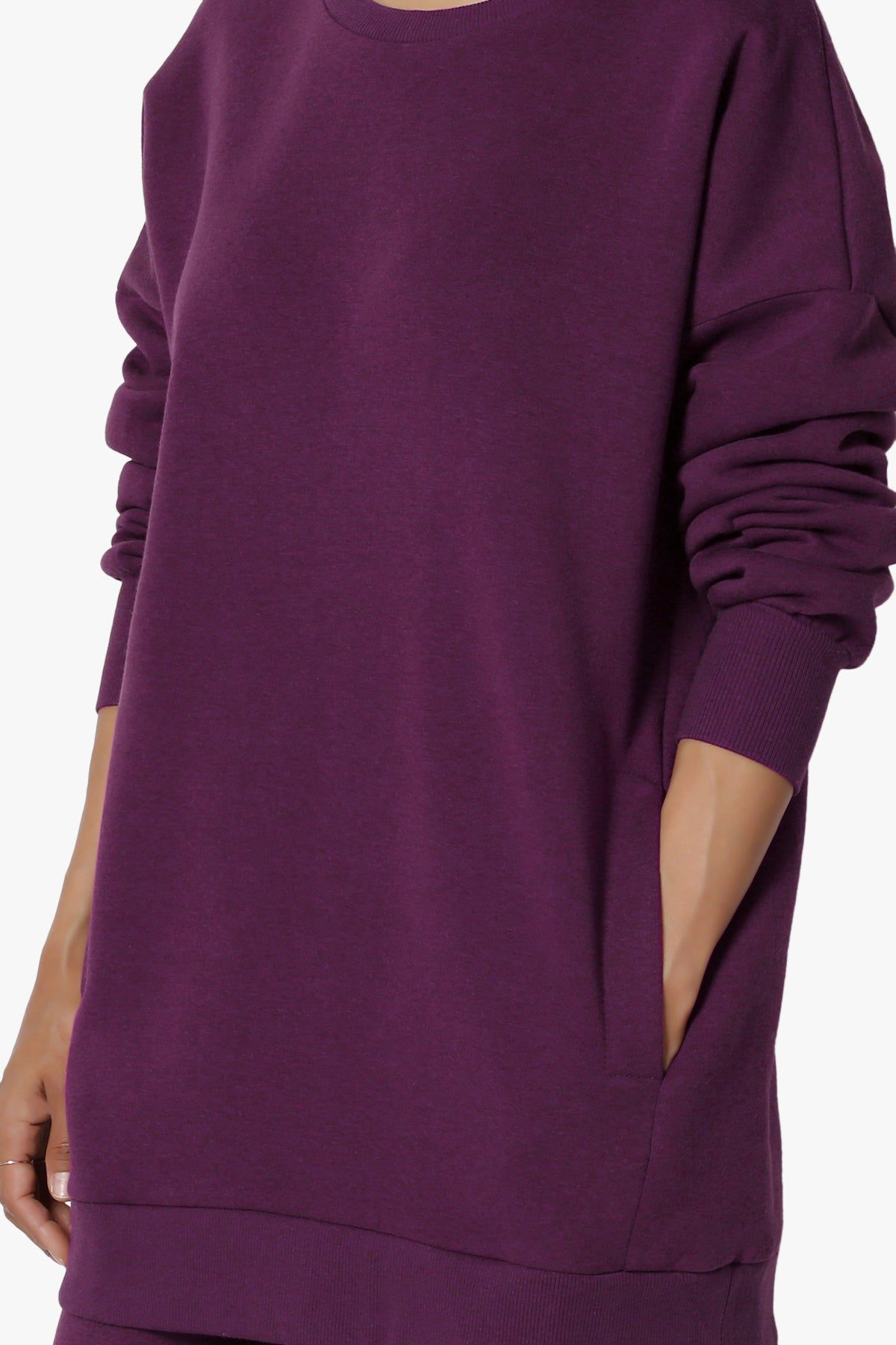 Load image into Gallery viewer, Accie Fleece Pullover &amp;amp; Jogger Set DARK PLUM_5
