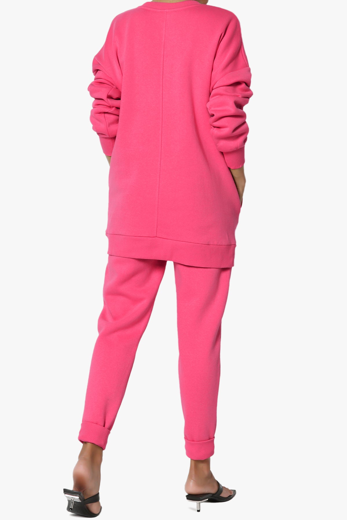 Load image into Gallery viewer, Accie Fleece Pullover &amp;amp; Jogger Set HOT PINK_2
