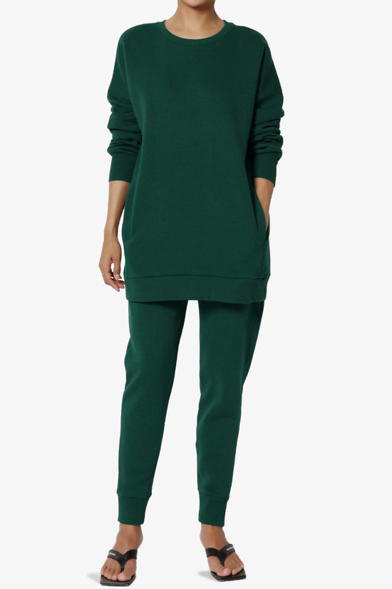 Load image into Gallery viewer, Accie Fleece Pullover &amp;amp; Jogger Set HUNTER GREEN_1

