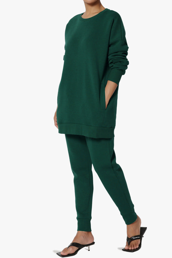 Load image into Gallery viewer, Accie Fleece Pullover &amp;amp; Jogger Set HUNTER GREEN_3
