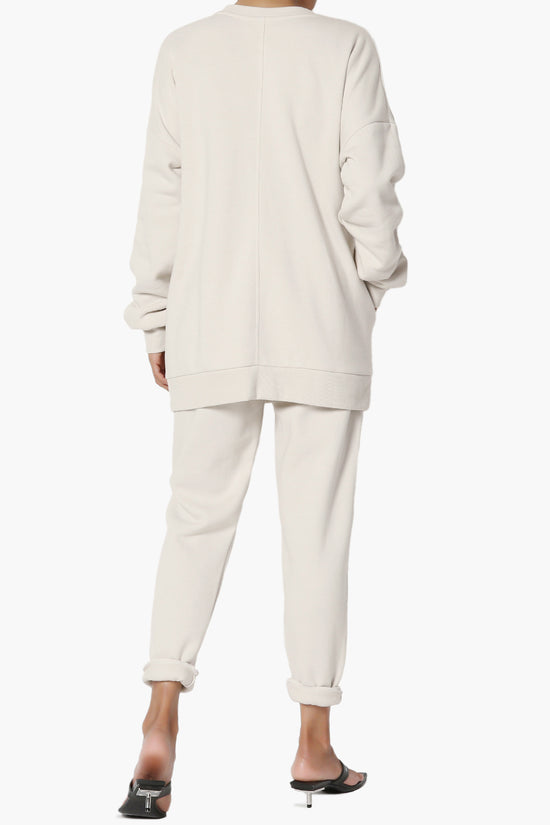 Load image into Gallery viewer, Accie Fleece Pullover &amp;amp; Jogger Set SAND BEIGE_2
