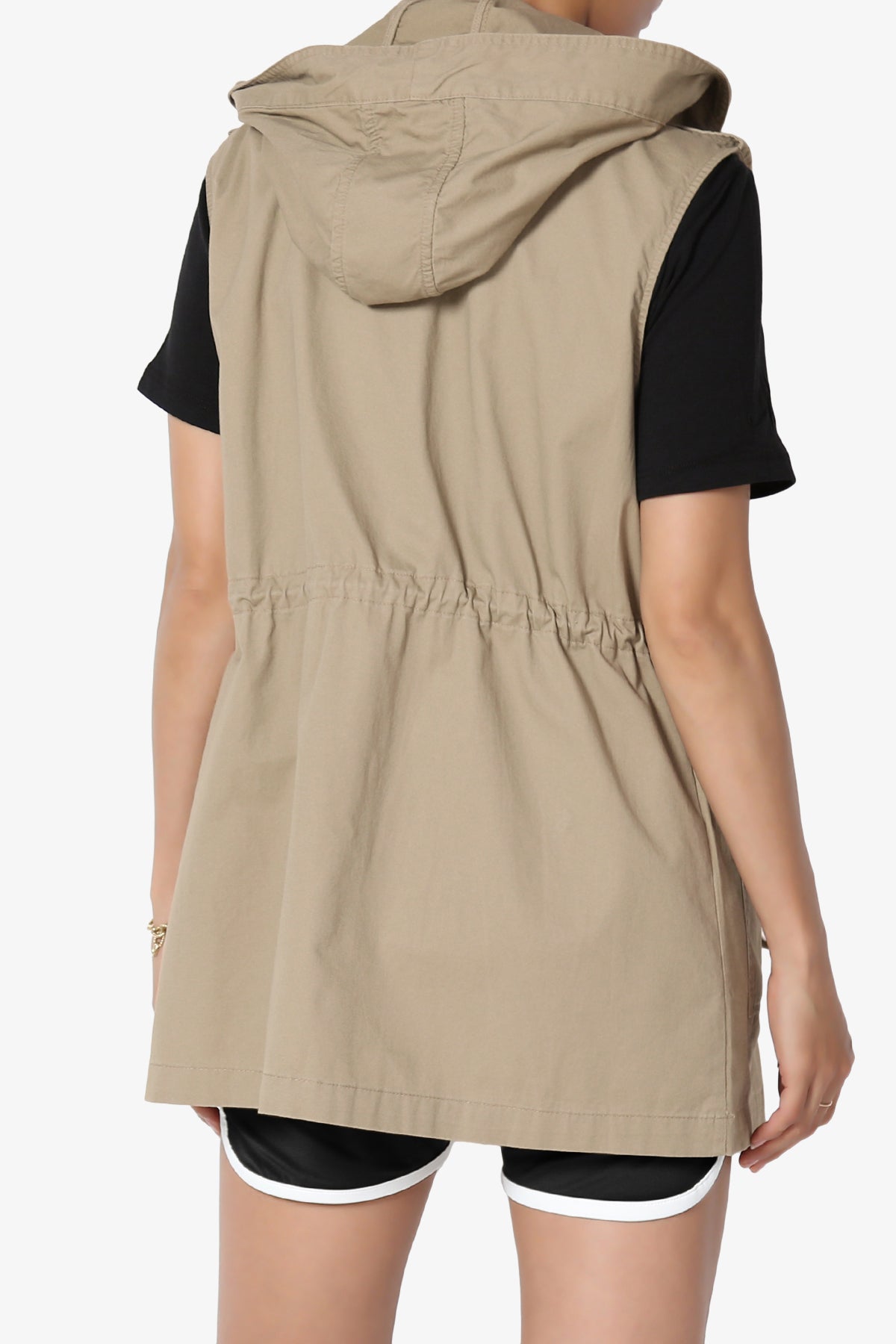 Load image into Gallery viewer, Paislee Loose Fit Utility Vest LIGHT MOCHA_2
