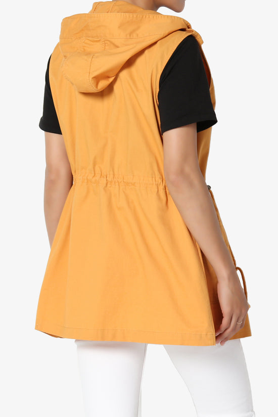 Load image into Gallery viewer, Paislee Loose Fit Utility Vest MUSTARD_4
