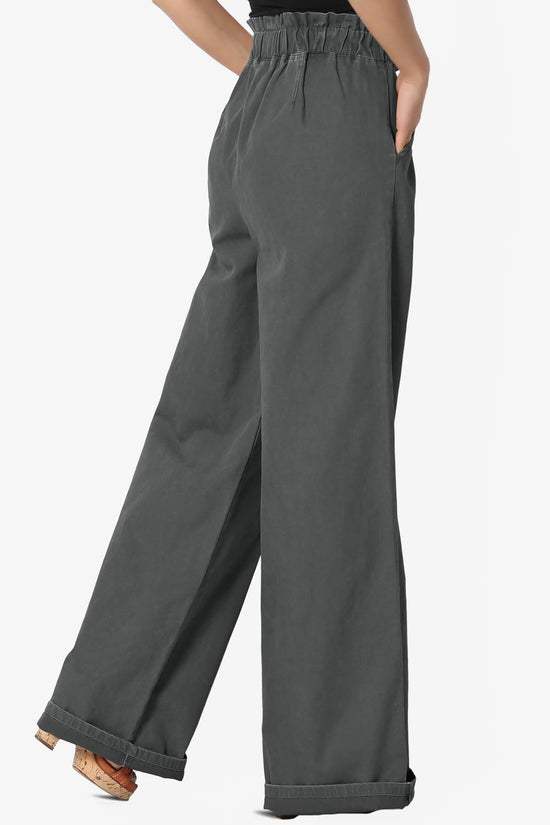 Load image into Gallery viewer, Fateful Twill High Waist Wide Leg Pants ASH GREY_4
