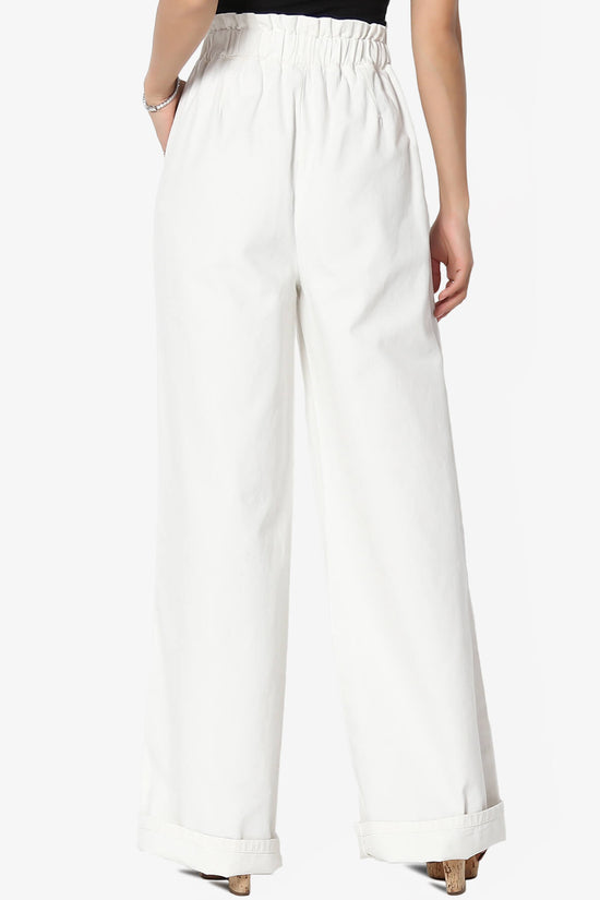 Load image into Gallery viewer, Fateful Twill High Waist Wide Leg Pants IVORY_2
