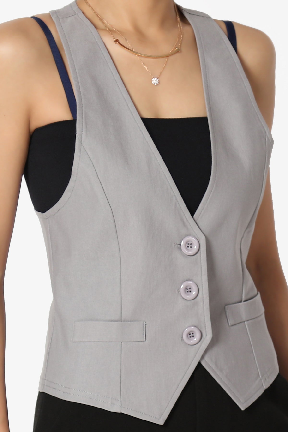 Monogram Tab Fitted Sleeveless Blazer - Women - Ready-to-Wear