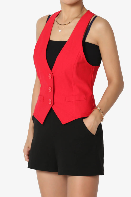 Load image into Gallery viewer, Zerega Racerback Woven Vest RED_3

