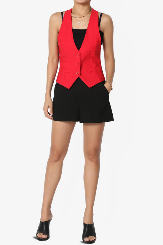 Load image into Gallery viewer, Zerega Racerback Woven Vest RED_6
