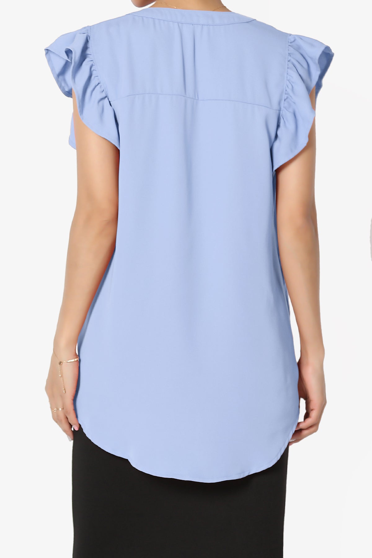 Load image into Gallery viewer, Flamin Ruffle Short Sleeve Blouse
