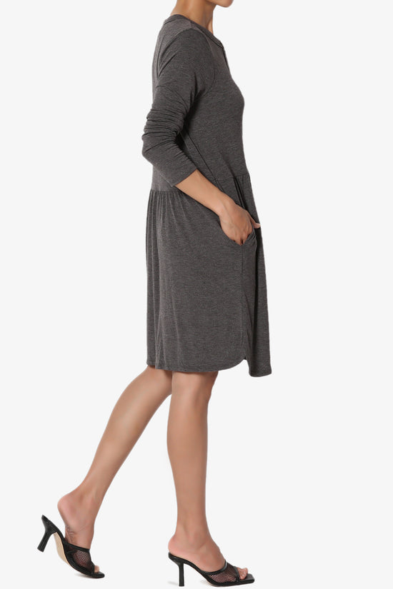 Load image into Gallery viewer, Karly Button Front Dress Cardigan CHARCOAL_4
