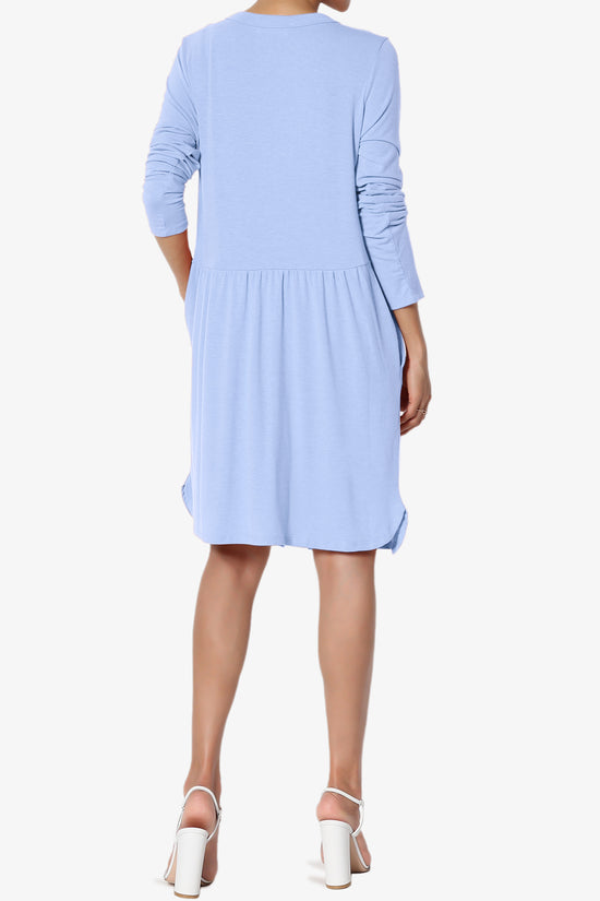 Karly Button Front Dress Cardigan LIGHT BLUE_2