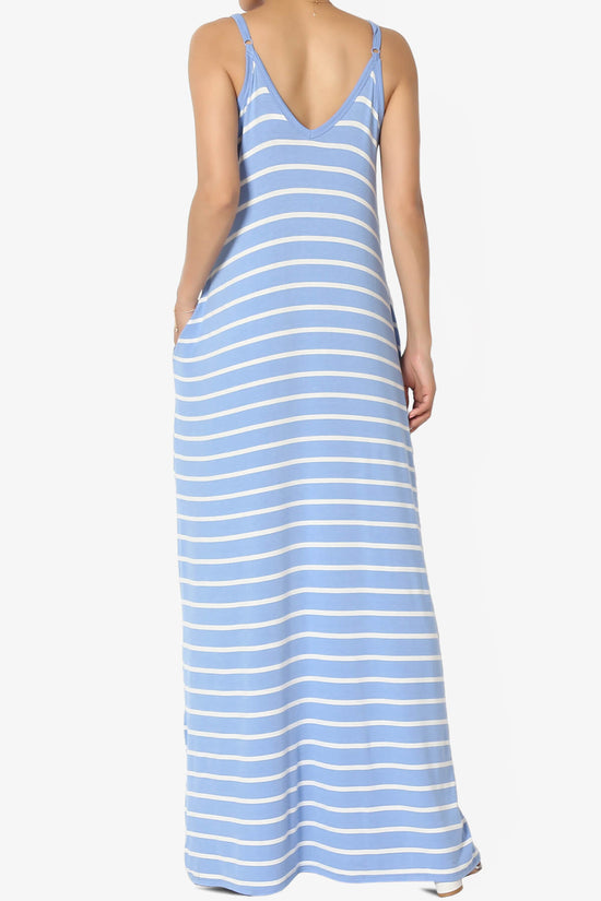 Adilette Striped Cami Maxi Dress LIGHT BLUE_2
