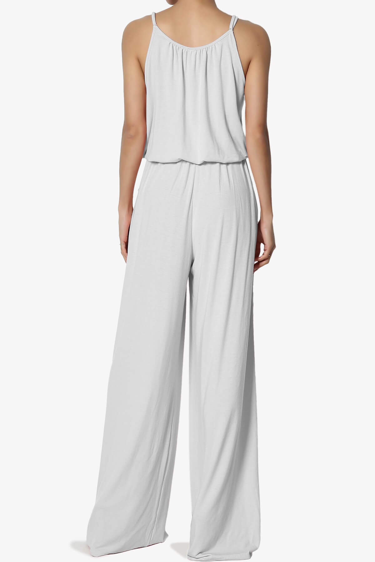 Load image into Gallery viewer, Daelynn Strappy Wide Leg Jumpsuit LIGHT GREY_2
