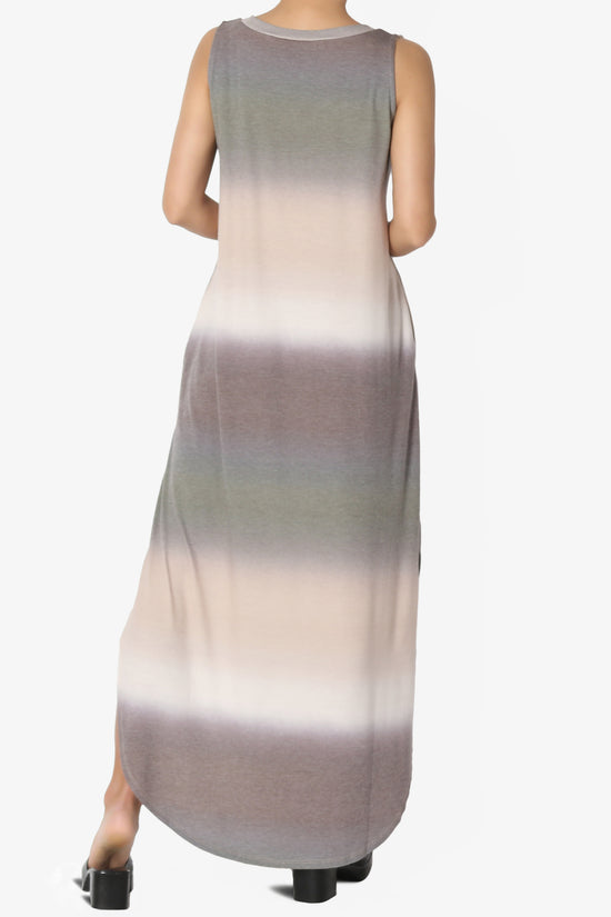 Rowan Tie Dye Side Slit Tank Maxi Dress