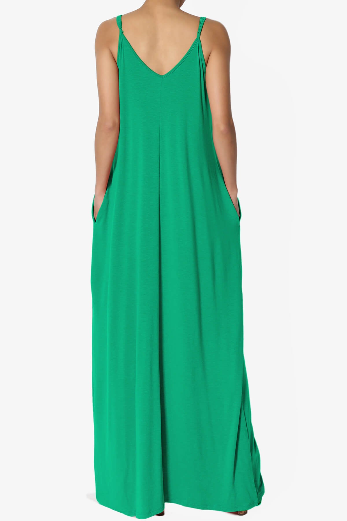 Venus Pocket Cami Maxi Dress KELLY GREEN_2