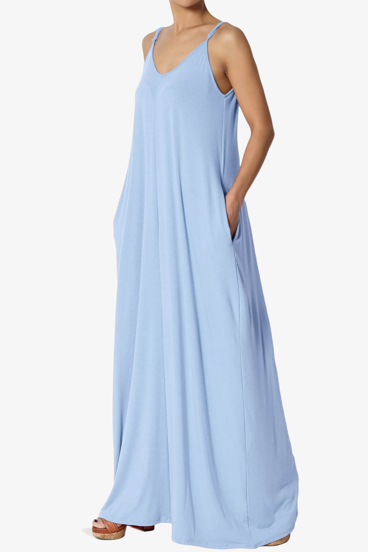 Venus Pocket Cami Maxi Dress LIGHT BLUE_3