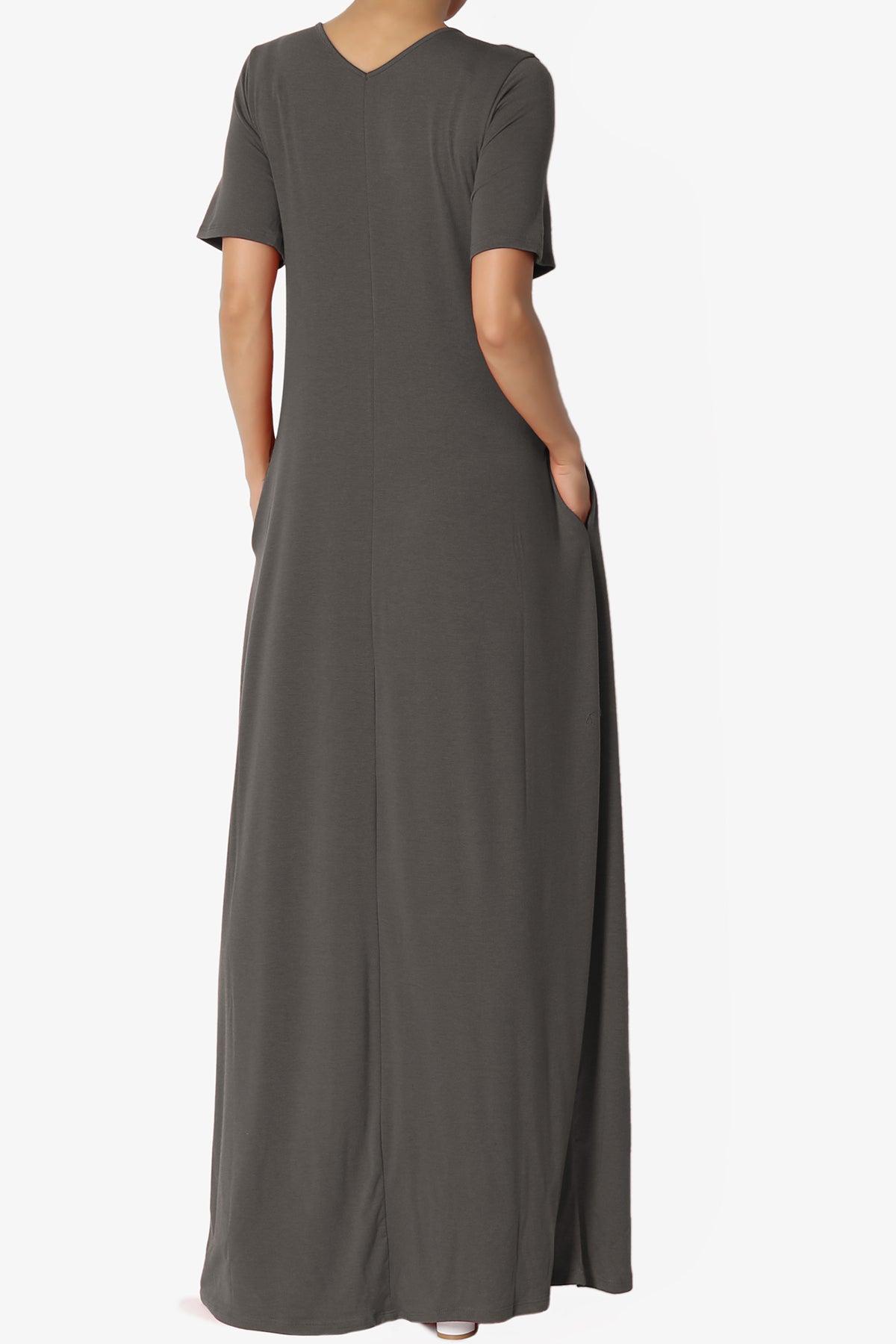 Vina Pocket Oversized Maxi Dress ASH GREY_2