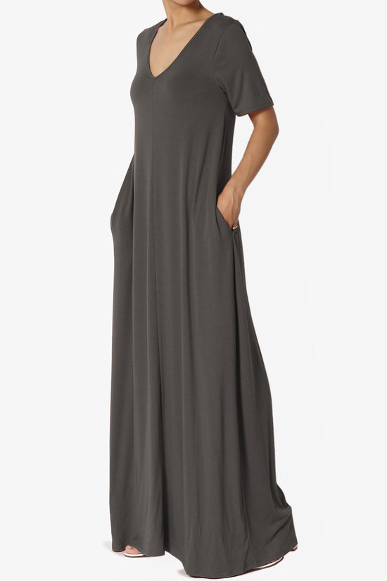 Vina Pocket Oversized Maxi Dress ASH GREY_3