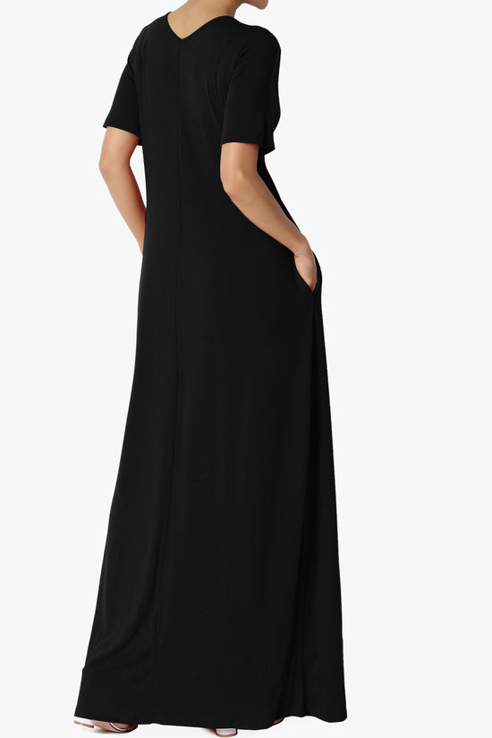 Vina Pocket Oversized Maxi Dress BLACK_4