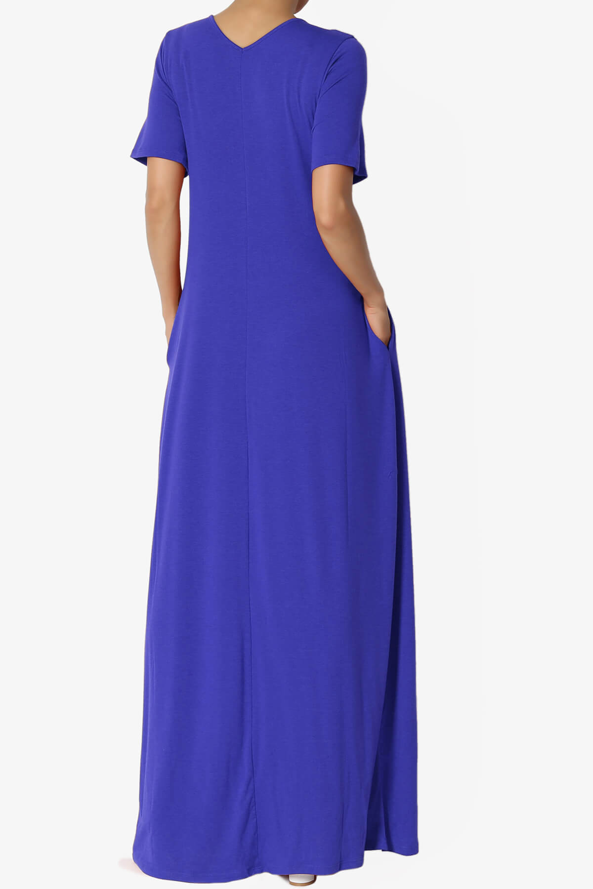 Vina Pocket Oversized Maxi Dress BRIGHT BLUE_2