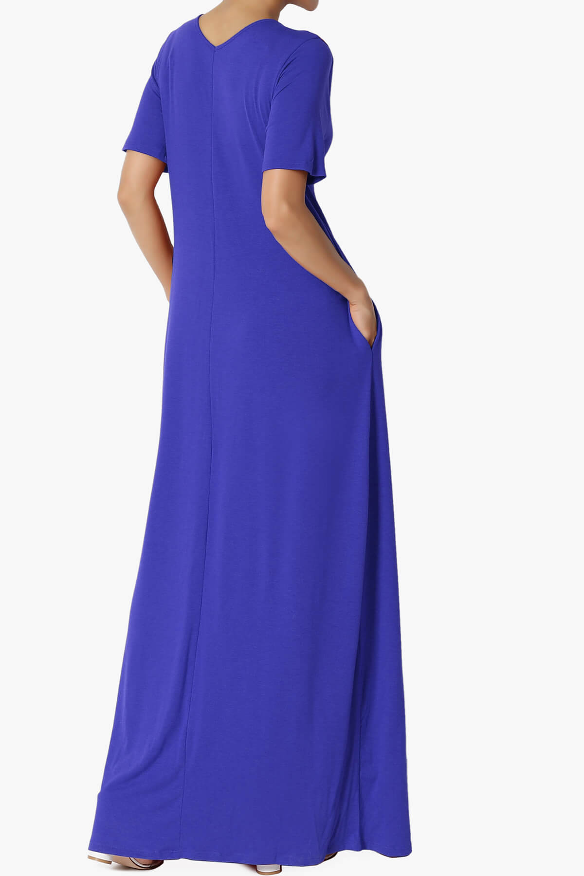 Load image into Gallery viewer, Vina Pocket Oversized Maxi Dress BRIGHT BLUE_4
