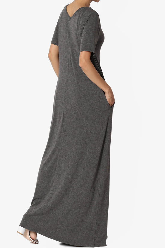 Vina Pocket Oversized Maxi Dress CHARCOAL_4