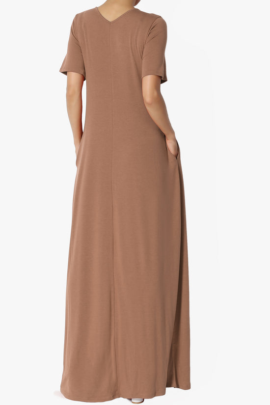 Load image into Gallery viewer, Vina Pocket Oversized Maxi Dress COCOA_2
